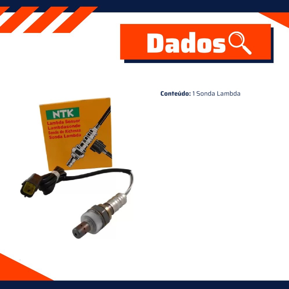 Sonda Lambda para Fiat Brava - NTK - OZA690-EA1