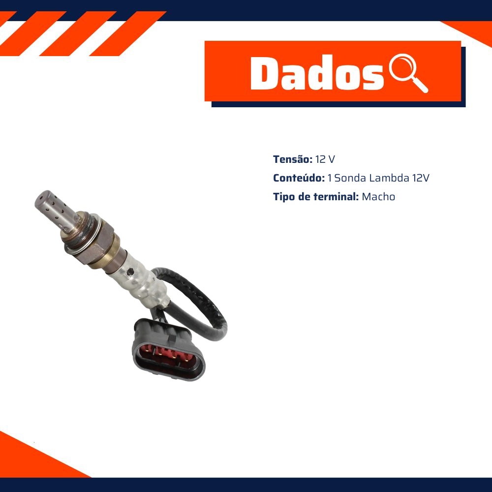 Sonda Lambda 12V - NTK - OZA532-A10