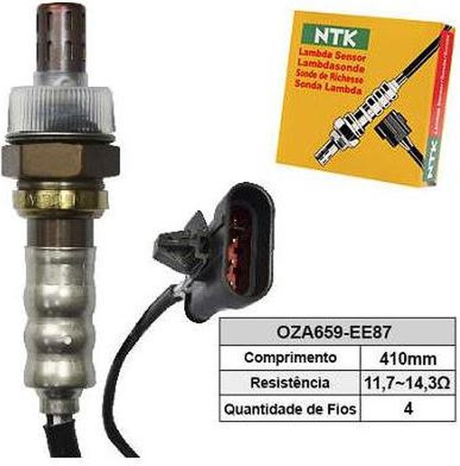 Sonda Lambda 12V - NTK - OZA659-EE87