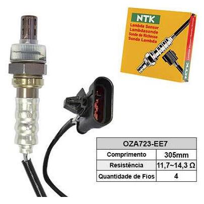 Sonda Lambda 12V para Fiat Idea - NTK - OZA723-EE7