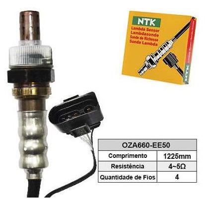 Sonda Lambda 12V Convencional para Volkswagen Kombi - NTK - OZA660-EE50