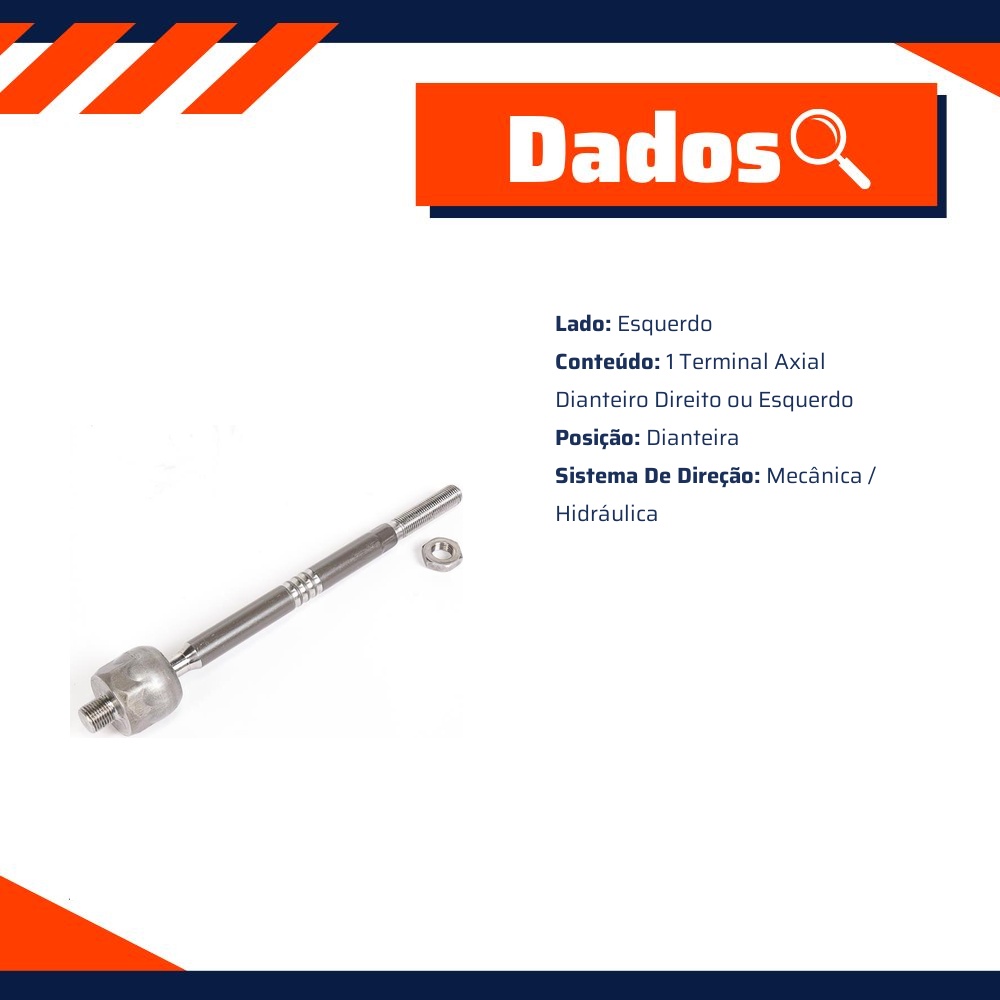 Terminal Axial Dianteiro Direito ou Esquerdo para Ford Explorer e Ranger - TRW - JARB0012