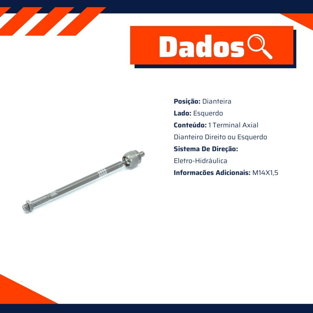 Terminal Axial Dianteiro Direito Ou Esquerdo - TRW - JARB0029