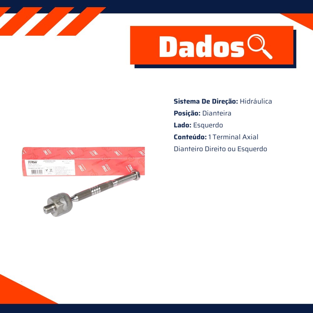 Terminal Axial Dianteiro Direito Ou Esquerdo - TRW - JARB0096