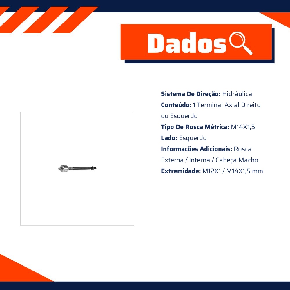 Terminal Axial Direito Ou Esquerdo - SKF - VKY 4942