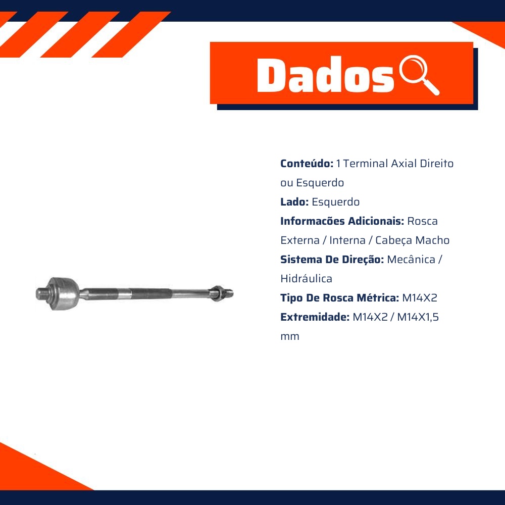 Terminal Axial Direito Ou Esquerdo - SKF - VKY 4904 A