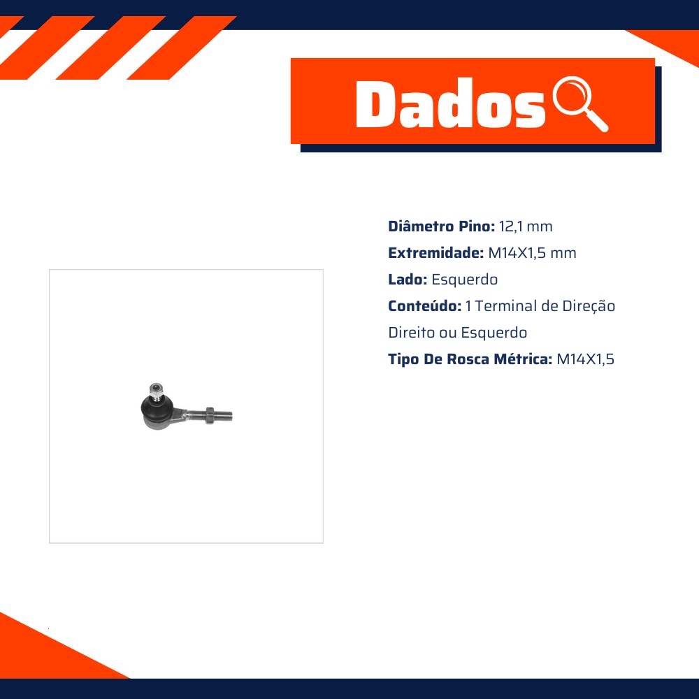 Terminal Direção Direito Ou Esquerdo - SKF - VKY 4853