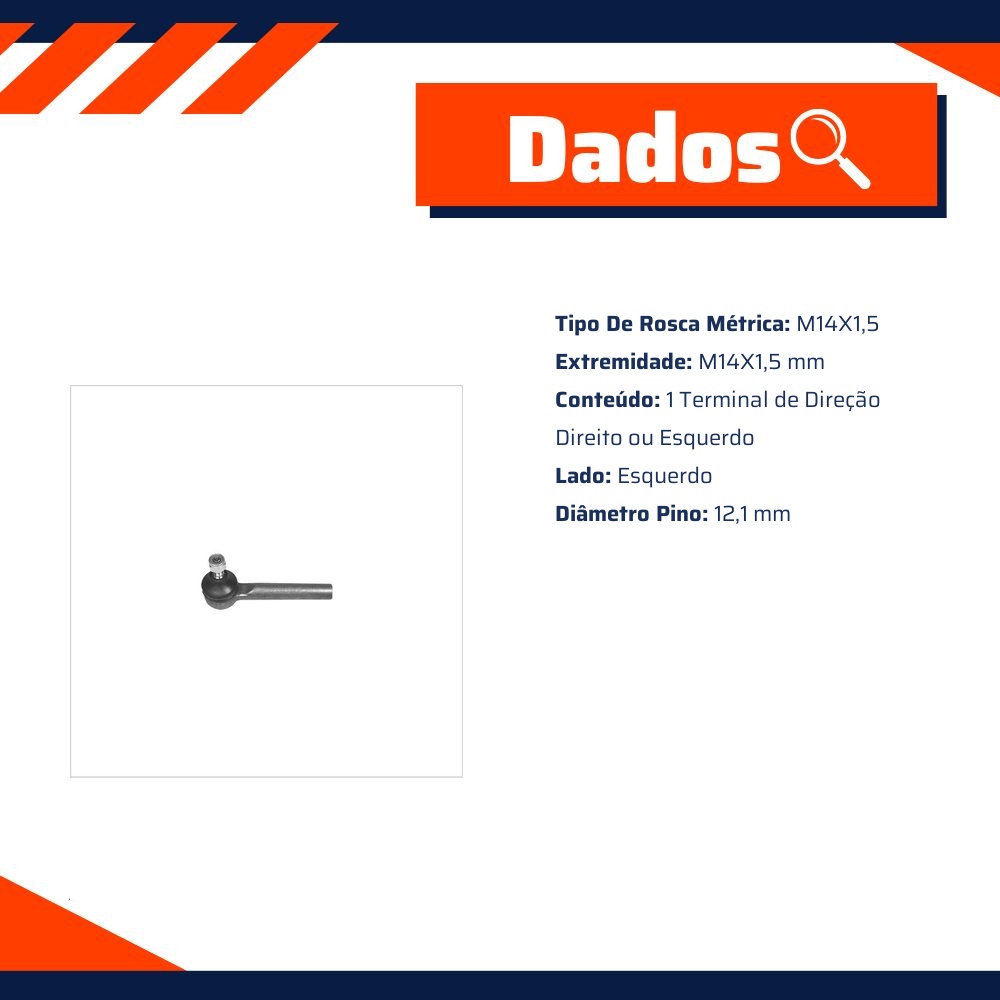 Terminal Direção Direito Ou Esquerdo - SKF - VKY 4827