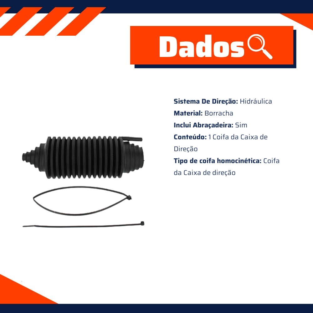 Coifa Caixa Direção - SKF - VKJP 02001 A