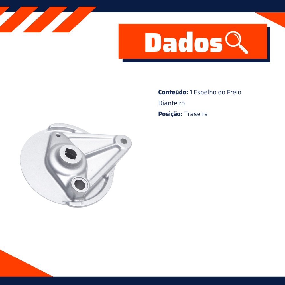 Espelho do Freio Traseiro para Honda CG 125 - Cobreq - 0001-EP