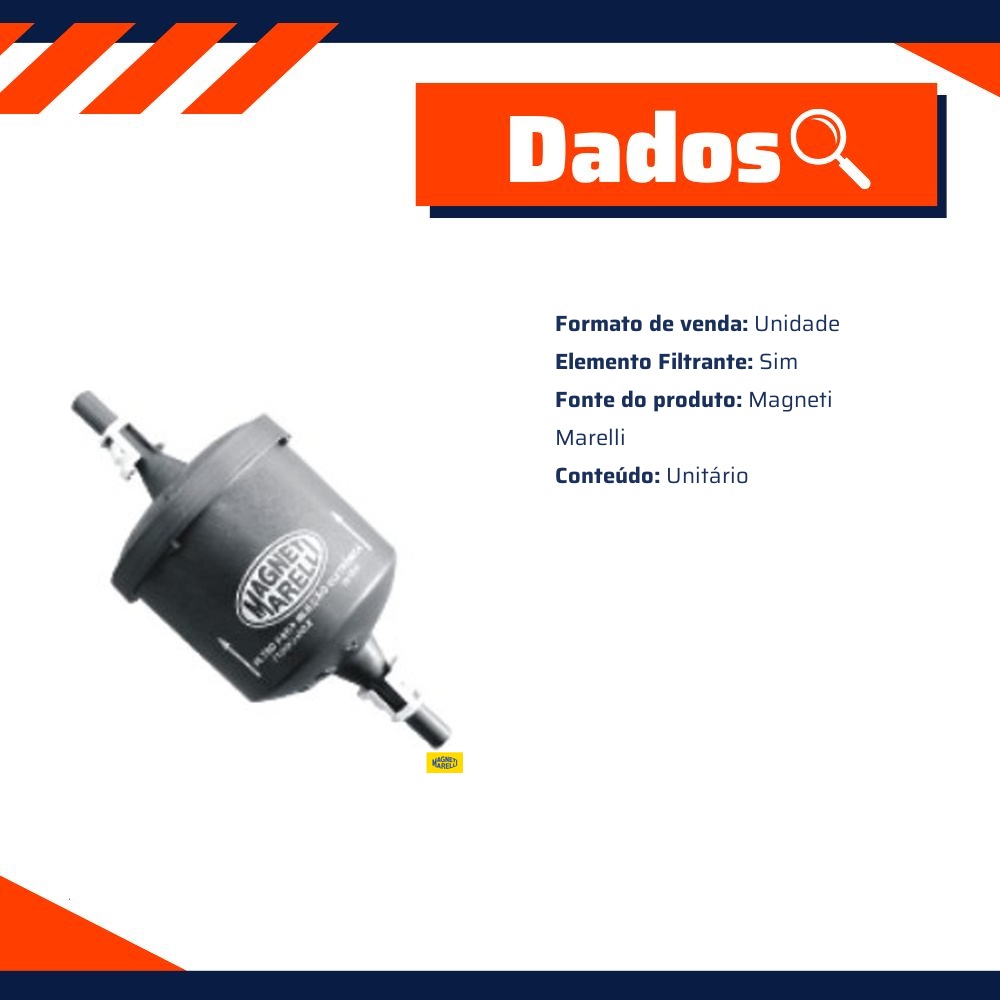 Filtro de Combustível para Volkswagen Gol - Magneti Marelli - FI003002