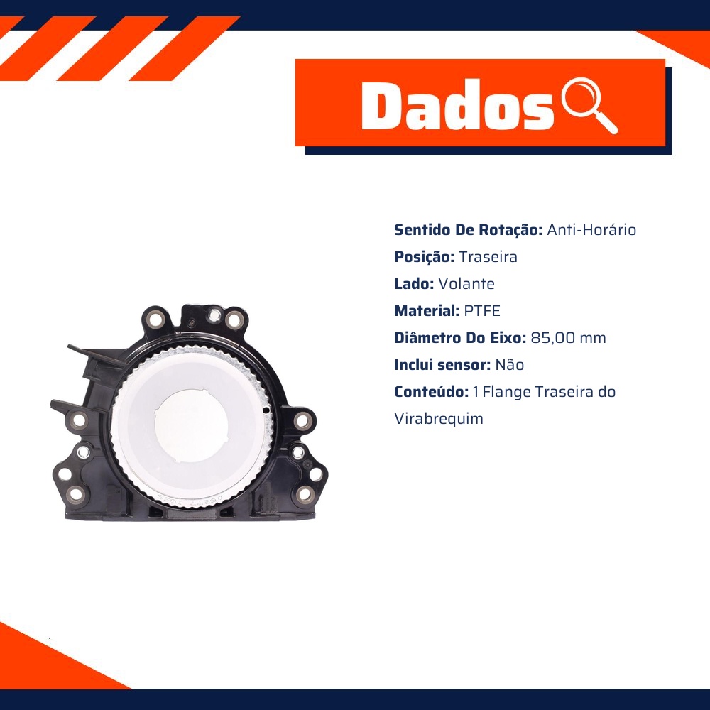 Flange Traseira Do Virabrequim - Sabo - 05877Ioss