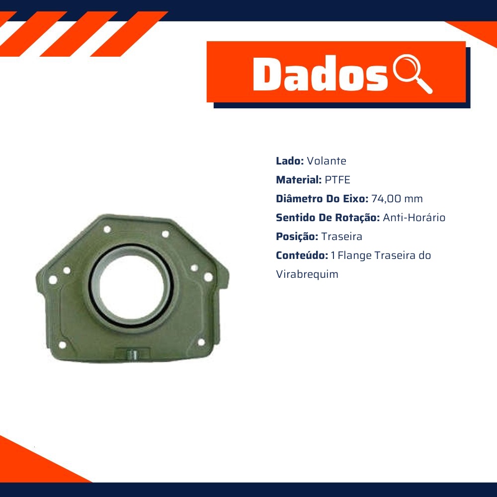 Flange Traseira Do Virabrequim - Sabo - 05772Gahfe
