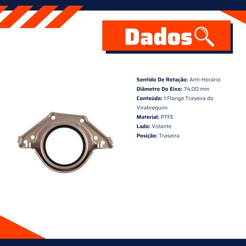 Flange Traseira Do Virabrequim - Sabo - 05245Mjef