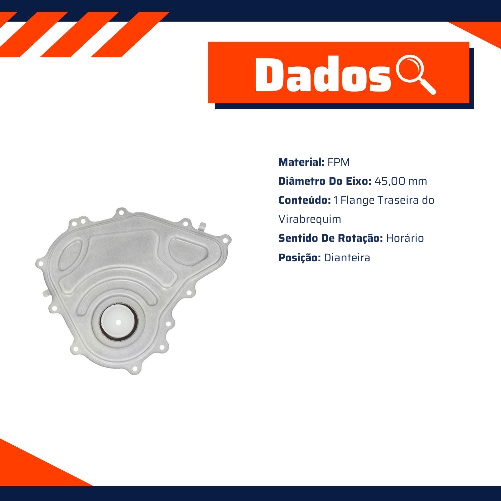 Flange Traseira Do Virabrequim - Sabo - 05910Sist