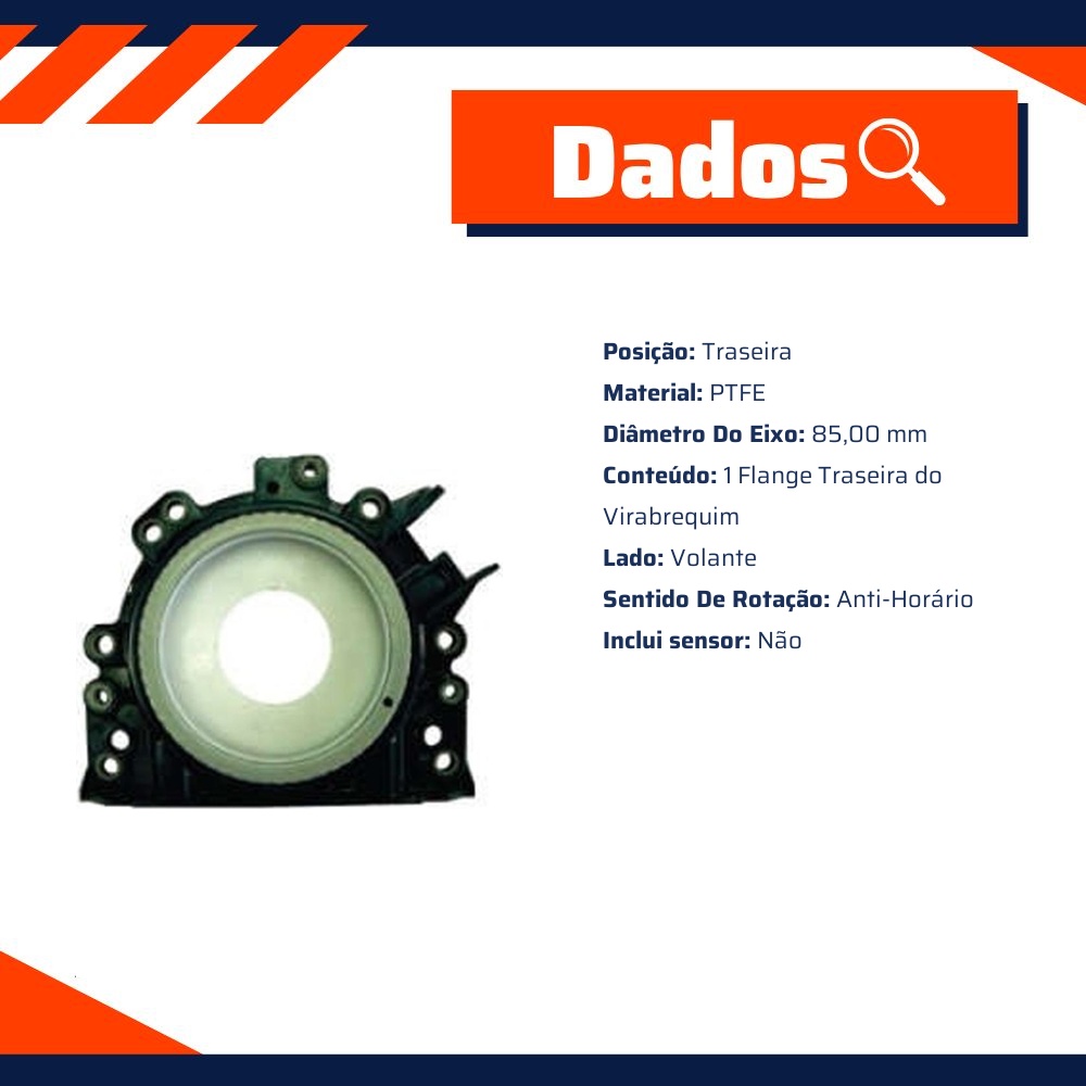 Flange Traseira Do Virabrequim - Sabo - 05801Ioss