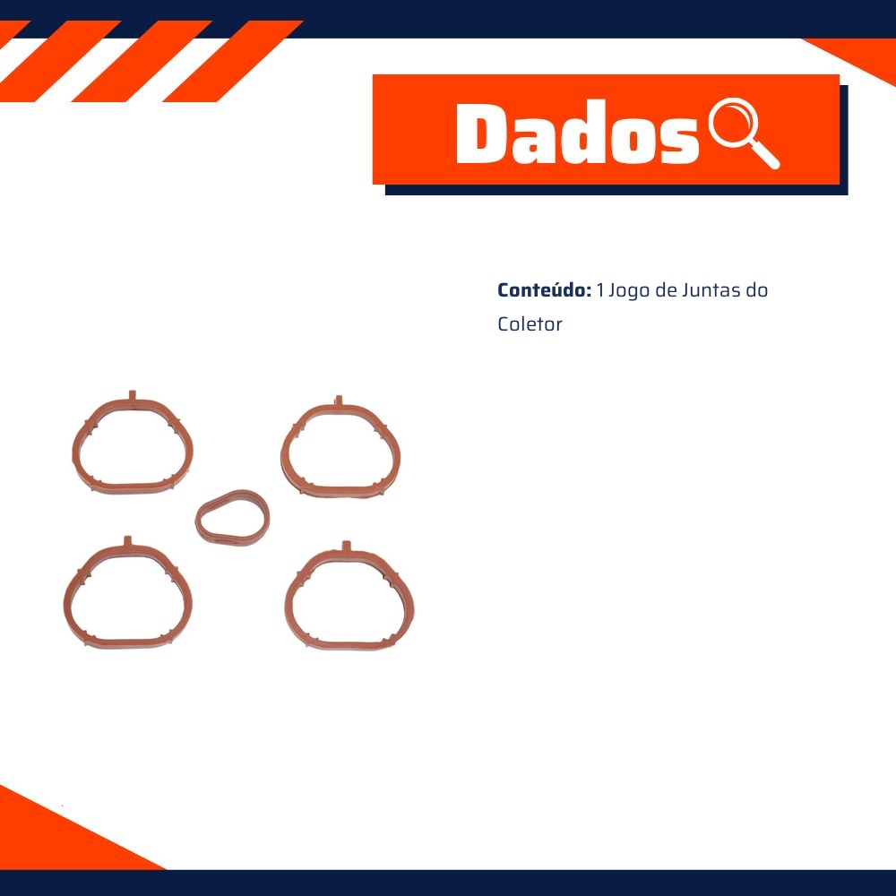 Jogo de Juntas do Coletor - Sabó - 76762