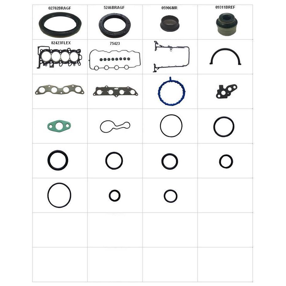 Jogo de Juntas do Motor para Honda FIT - Sabó - 80423FLEXR