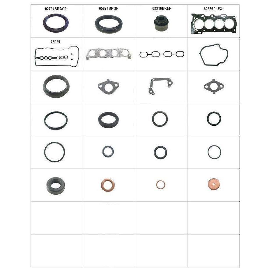 Jogo de Juntas do Motor para Toyota Corolla e Fielder - Sabó - 80425FLEXR