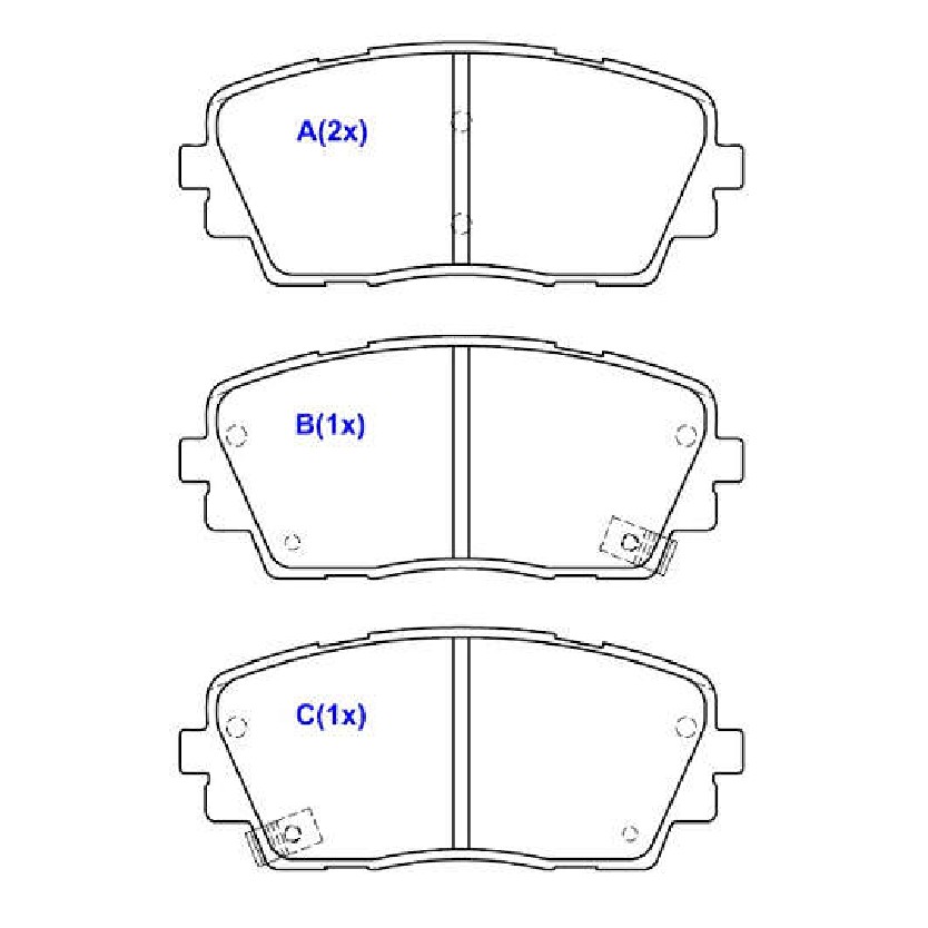 Jogo de Pastilhas de Freio Dianteira para KIA Picanto - Syl - 2379