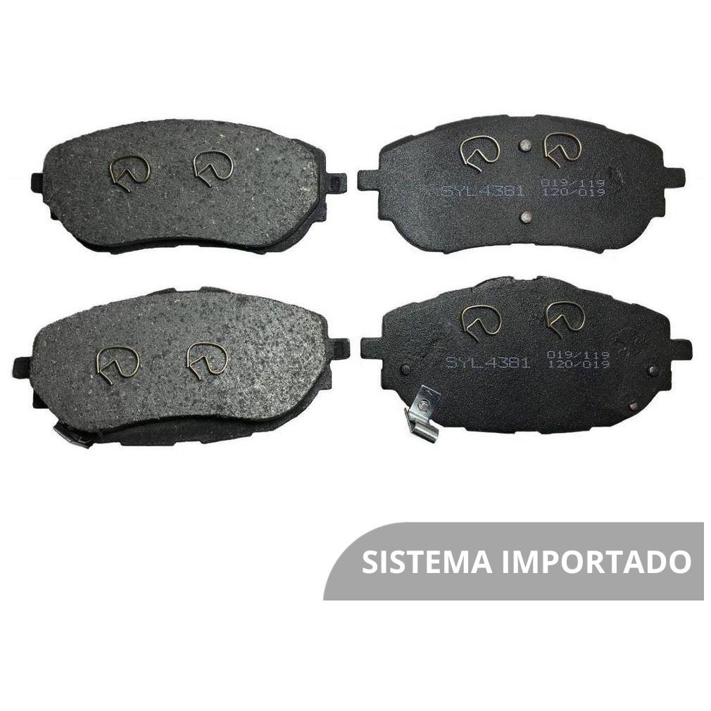 Jogo de Pastilhas de Freio Dianteira para Toyota Corolla - Syl - 4381