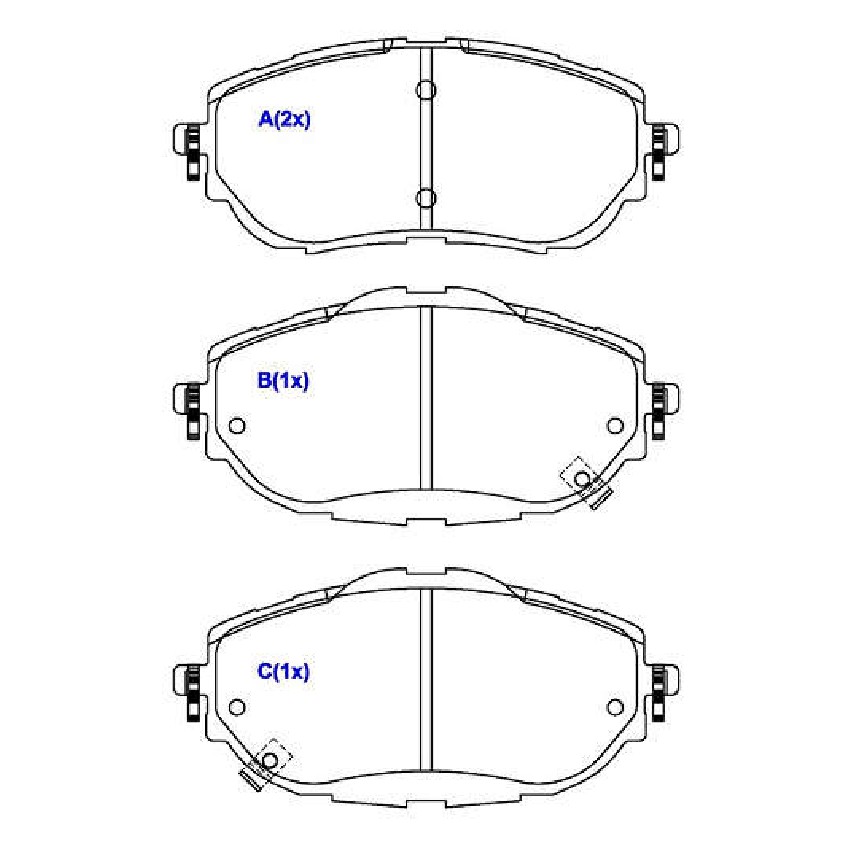 Jogo de Pastilhas de Freio Dianteira para Toyota Corolla - Syl - 4381