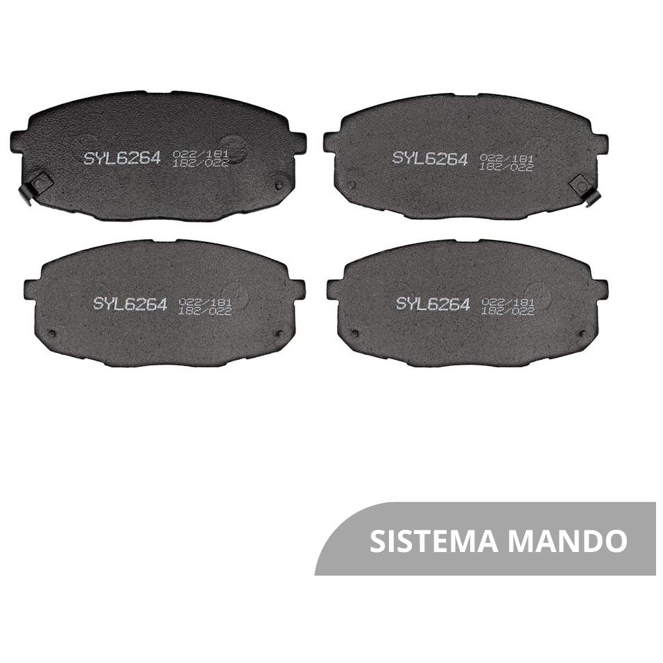 Jogo de Pastilhas de Freio Dianteira para Hyundai Creta e KIA Cerato - Syl - 6264