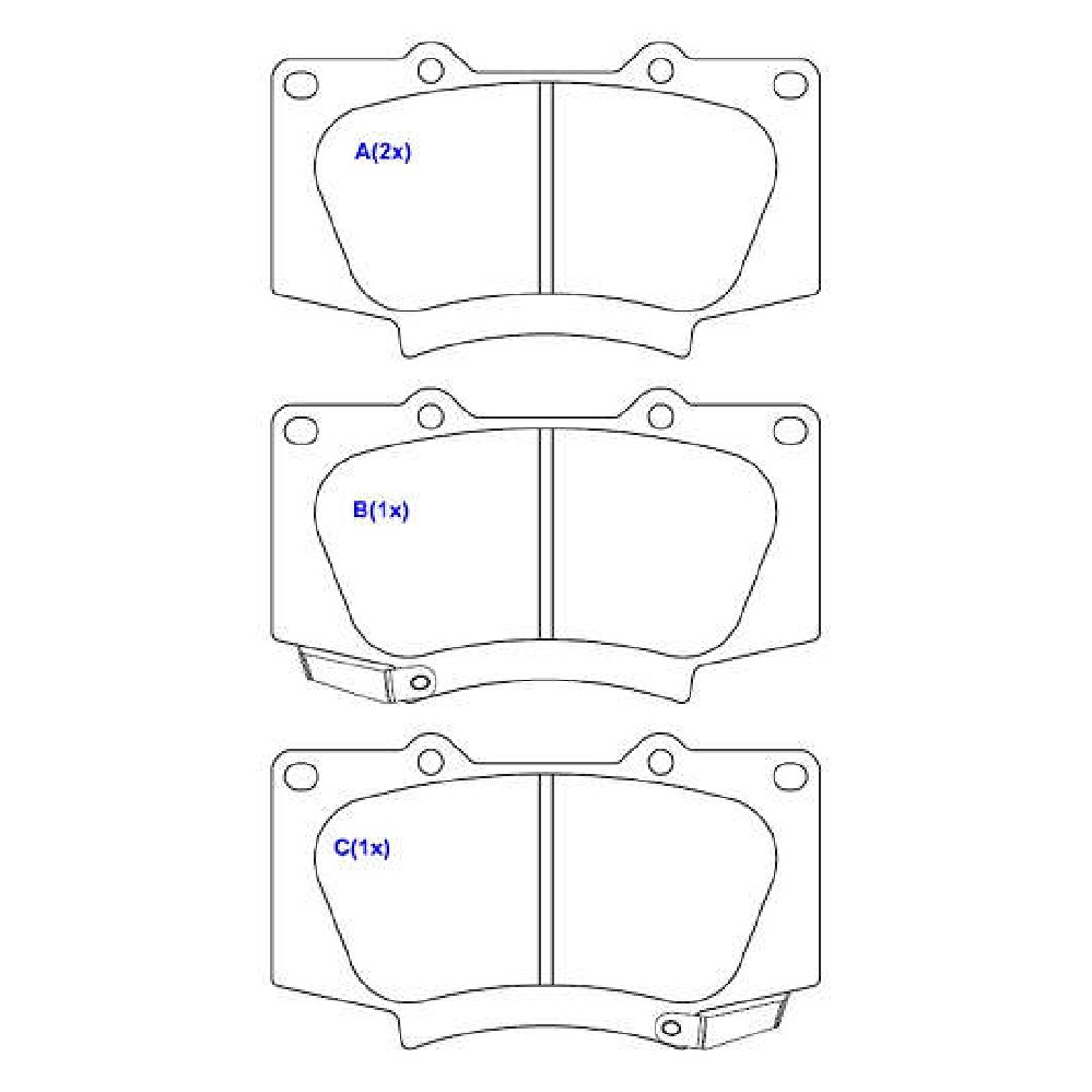 Jogo de Pastilhas de Freio Dianteira para Toyota Hilux - Syl - 4382