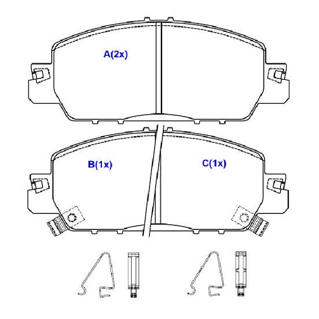 Jogo de Pastilhas de Freio Dianteira para Honda Civic - Syl - 4256