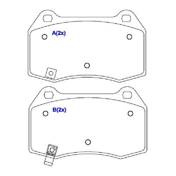 Jogo de Pastilhas de Freio Dianteira para Nissan 350Z - Syl - 7178