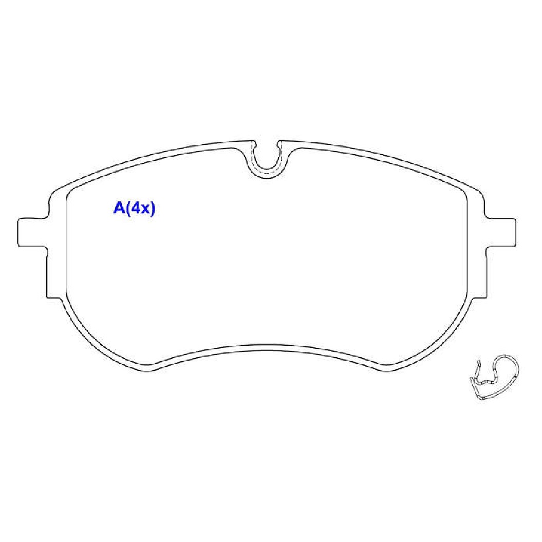 Jogo de Pastilhas de Freio Dianteira para Volkswagen Amarok - Syl - 1422