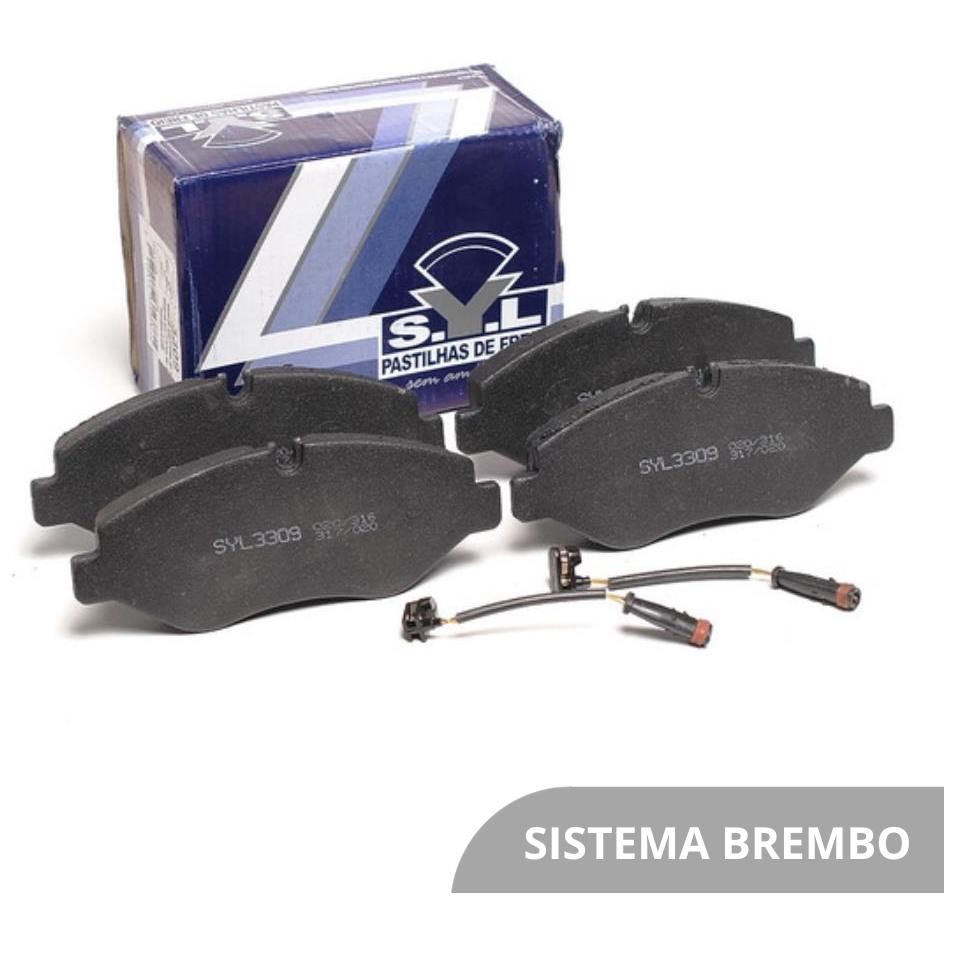 Jogo de Pastilhas de Freio Dianteira - Syl - 3309
