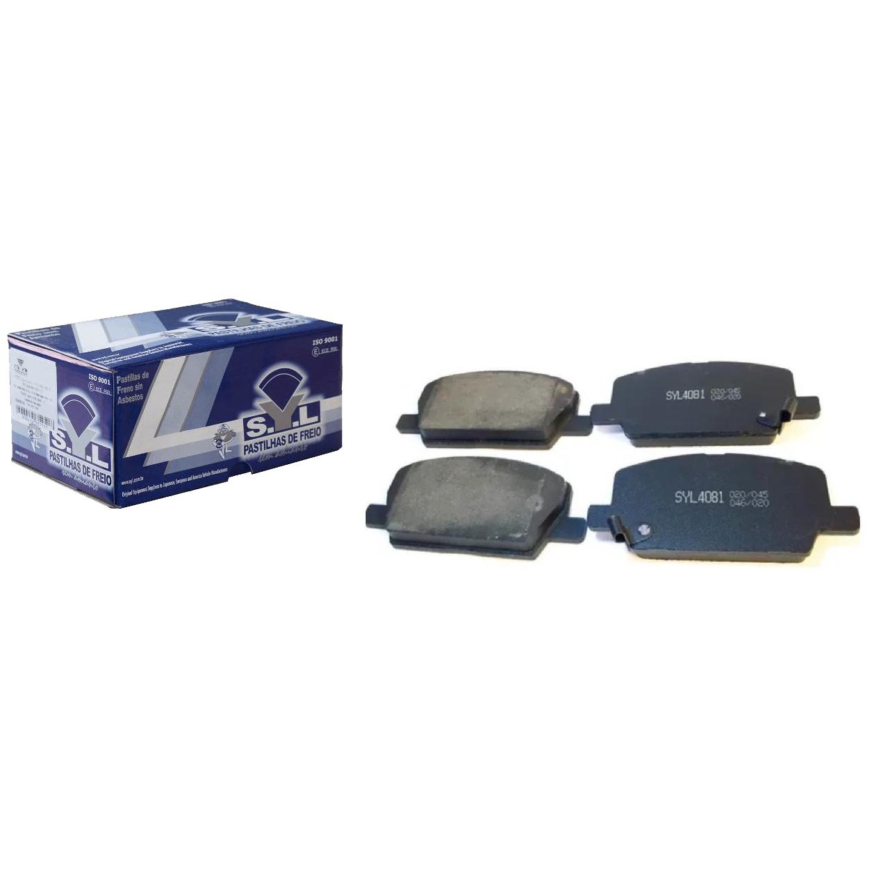 Jogo de Pastilhas de Freio Dianteira para Chevrolet Tracker - Syl - 4081