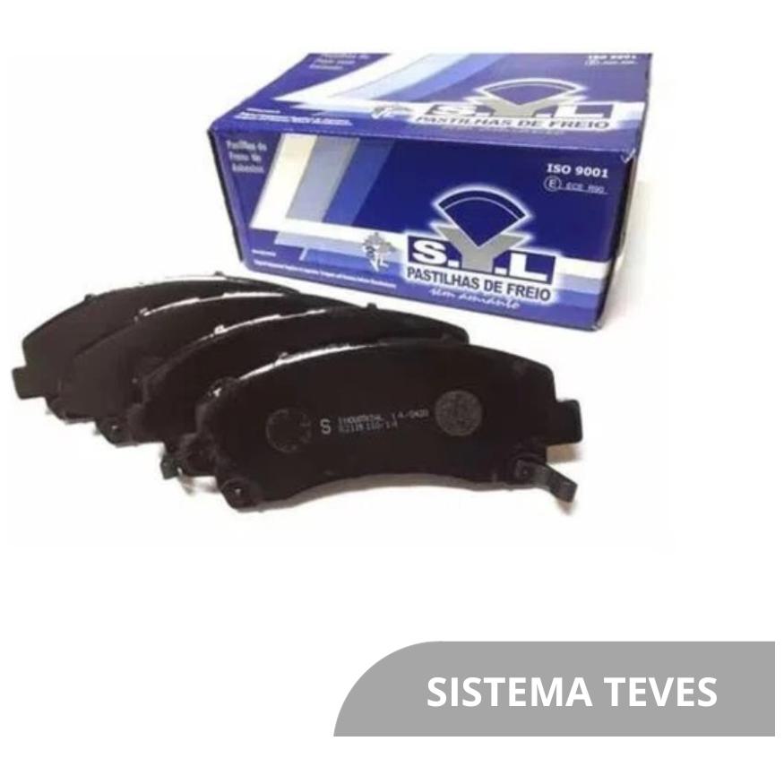 Jogo de Pastilhas de Freio Dianteira para Chevrolet S10 e Trailblazer - Syl - 2119