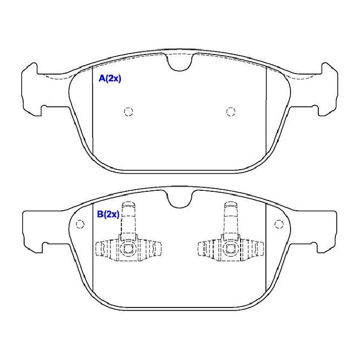 Jogo de Pastilhas de Freio Dianteira para Volvo XC60 - Syl - 2433
