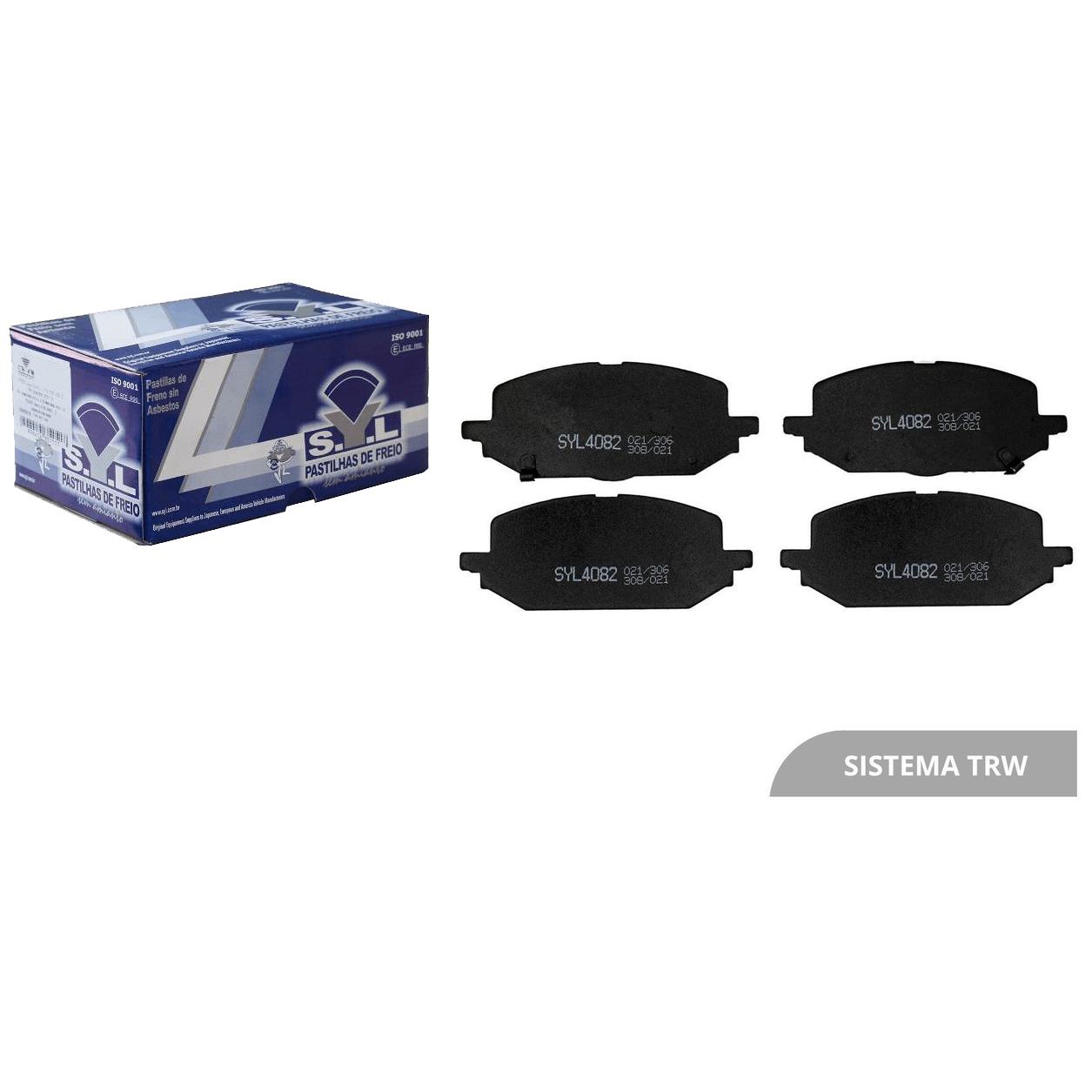 Jogo de Pastilhas de Freio Dianteira para Chevrolet Onix e Onix Plus - Syl - 4082