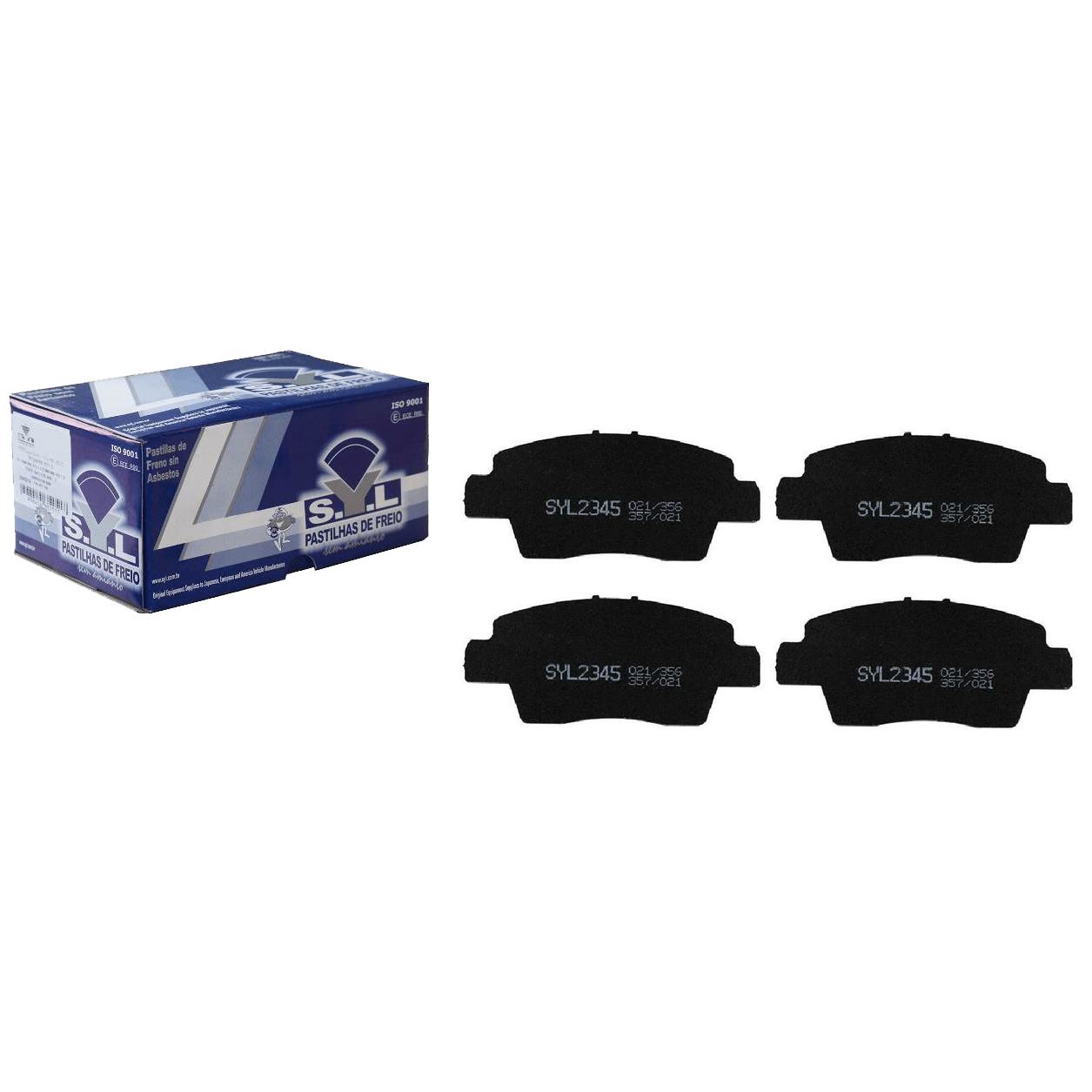 Jogo de Pastilhas de Freio Dianteira para Renault Kwid - Syl - 2345