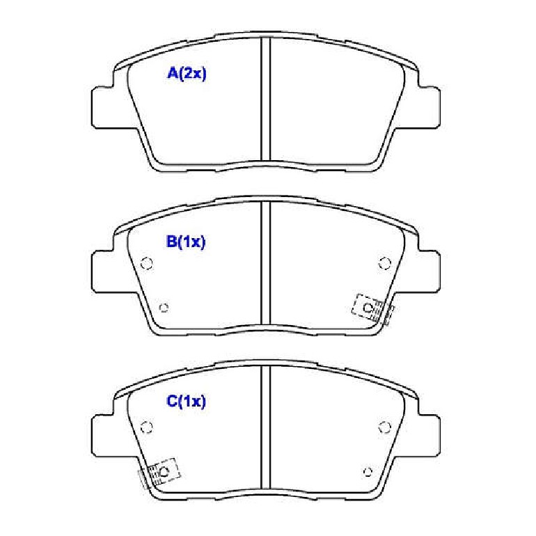 Jogo de Pastilhas de Freio Dianteira para Hyundai HB20 - Syl - 6260