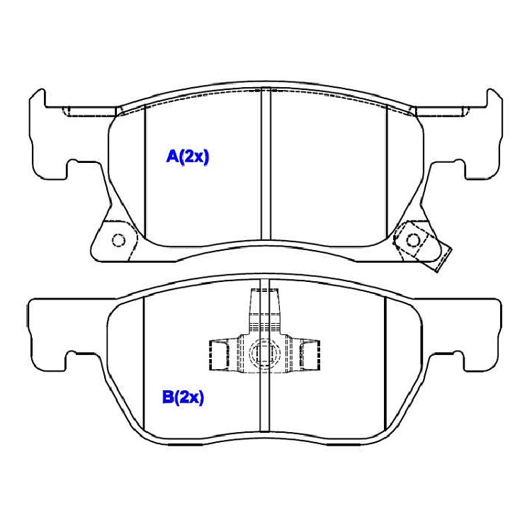 Jogo de Pastilhas de Freio Dianteira para Chevrolet Cruze - Syl - 3117
