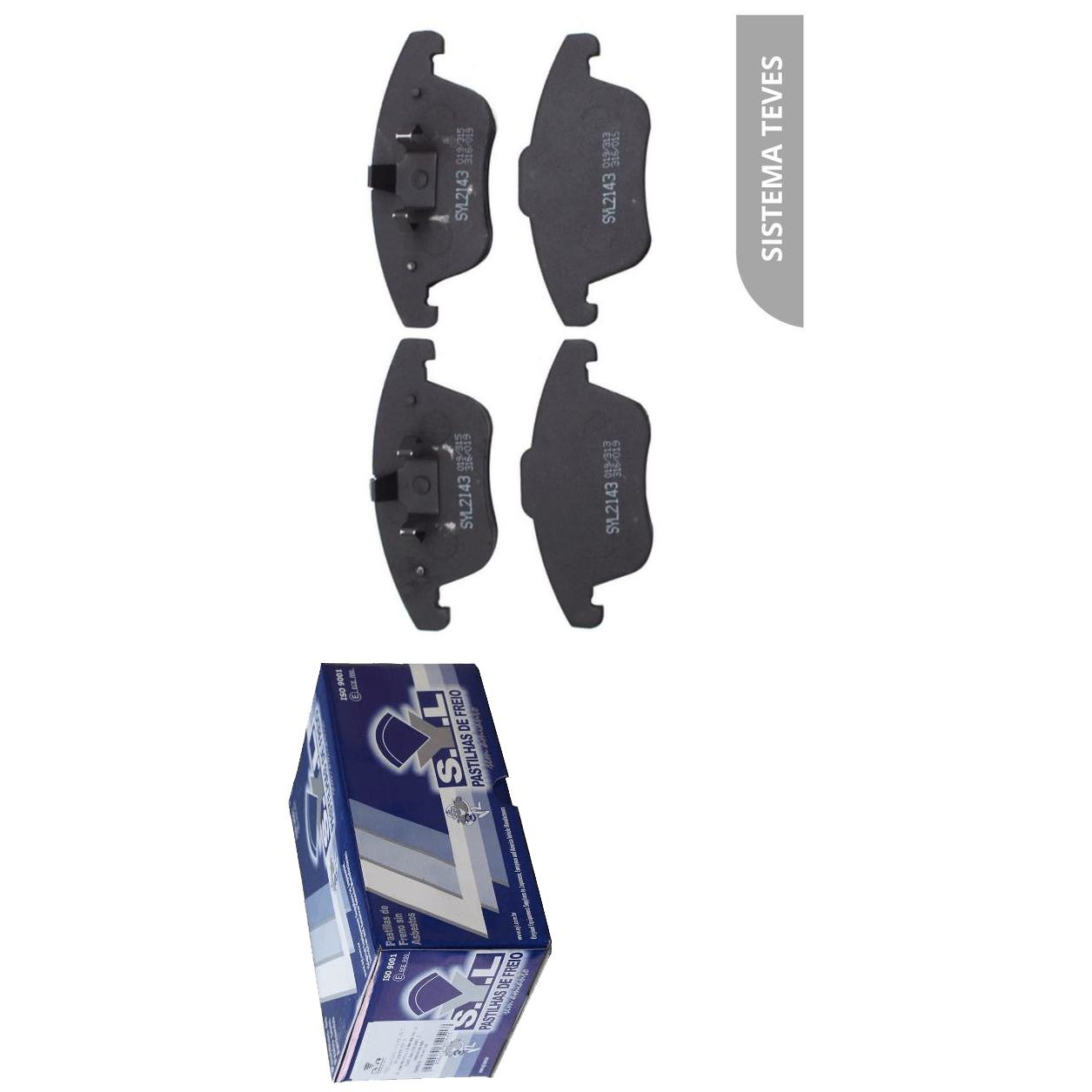 Jogo de Pastilhas de Freio Dianteira para Citroen C5 e Jaguar XF - Syl - 2143