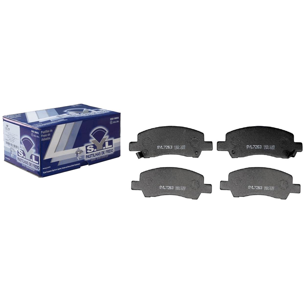 Jogo de Pastilhas de Freio Dianteira para Hyundai HB20 1.0 Aspirado - Syl - 7263
