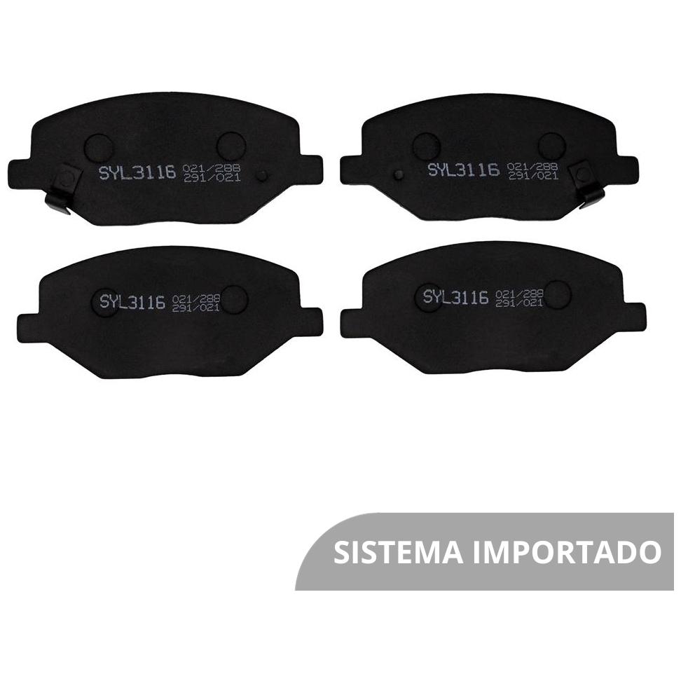 Jogo de Pastilhas de Freio Dianteira para Chevrolet COBALT e Spin - Syl - 3116