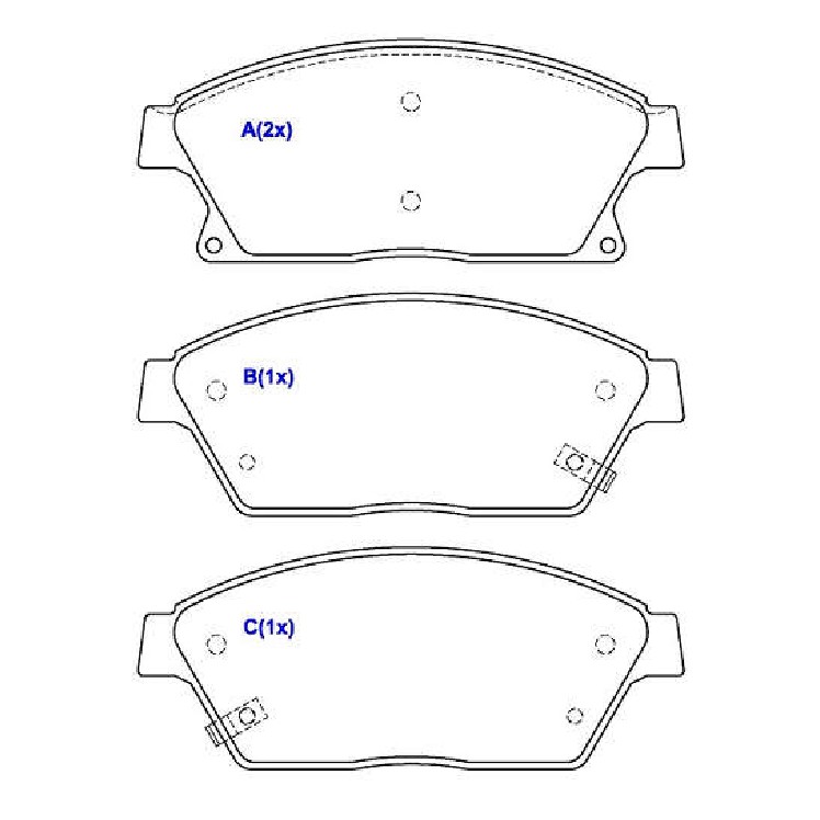 Jogo de Pastilhas de Freio Dianteira para Chevrolet Tracker - Syl - 3115