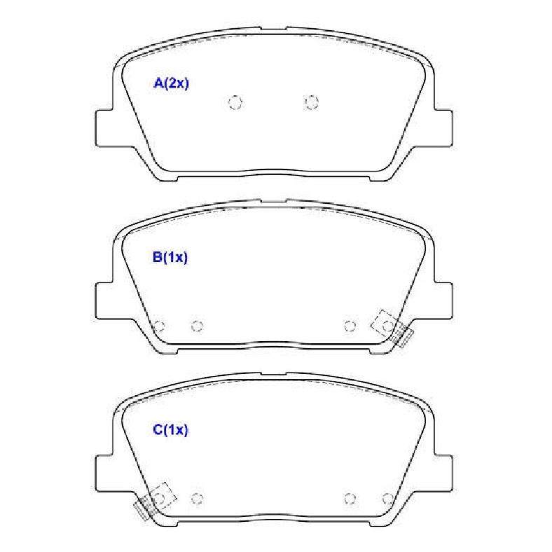 Jogo de Pastilhas de Freio Dianteira para Hyundai Azera e Genesis - Syl - 6262