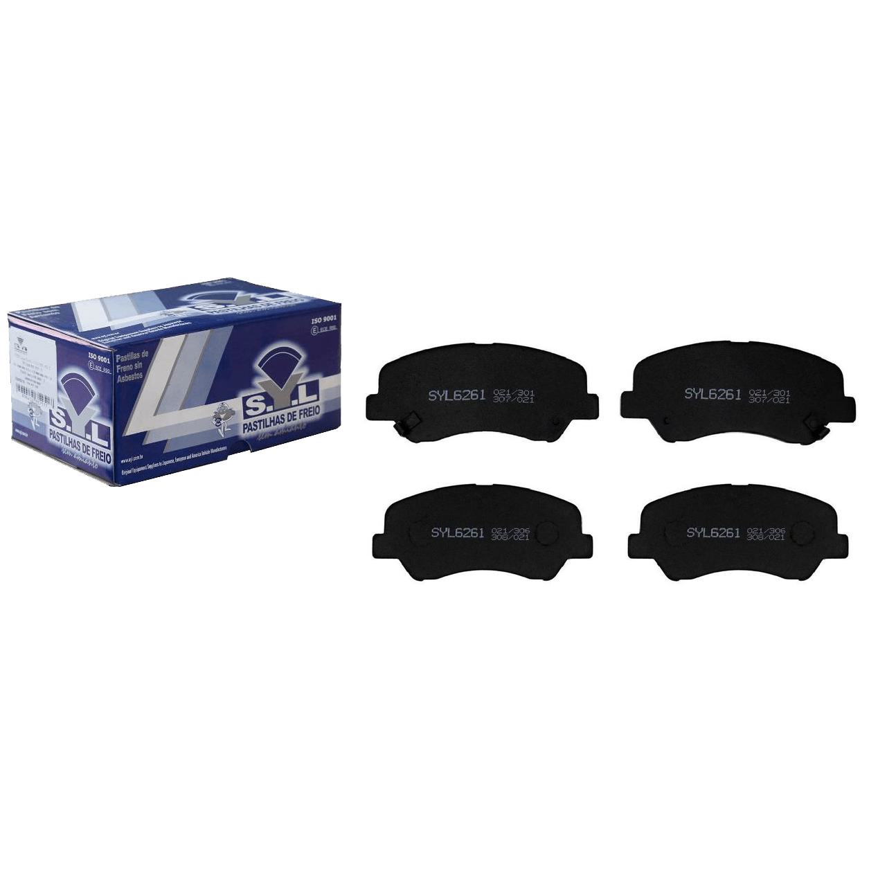 Jogo de Pastilhas de Freio Dianteira para Hyundai HB20 e HB20X - Syl - 6261