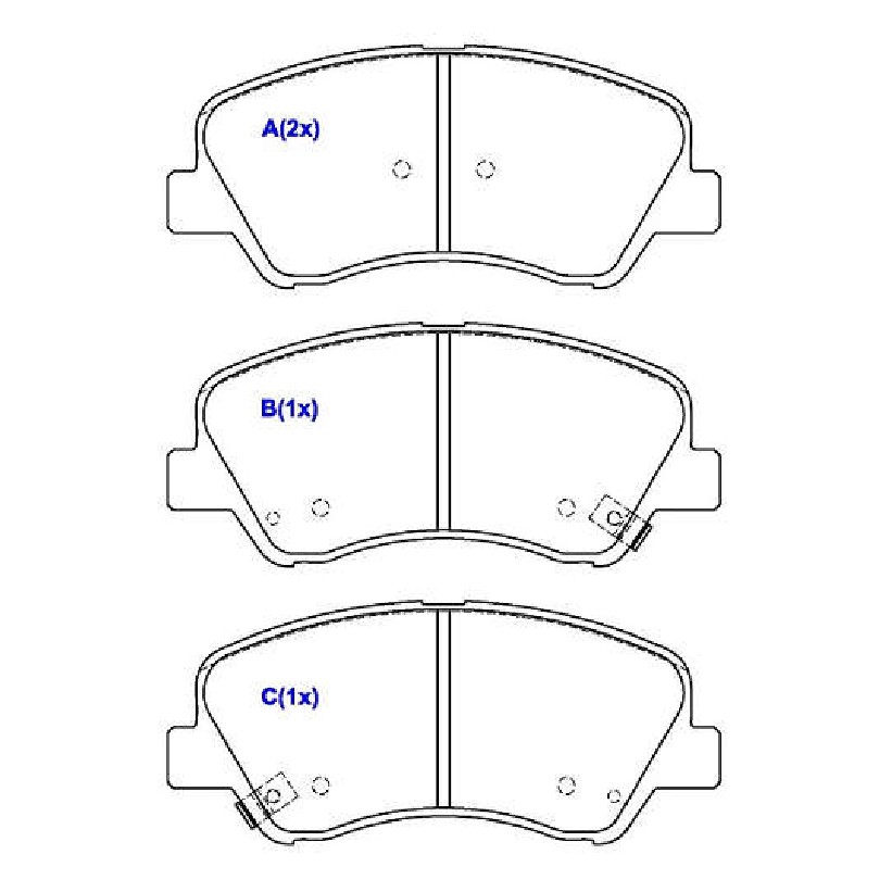 Jogo de Pastilhas de Freio Dianteira para Hyundai HB20 e HB20X - Syl - 6261