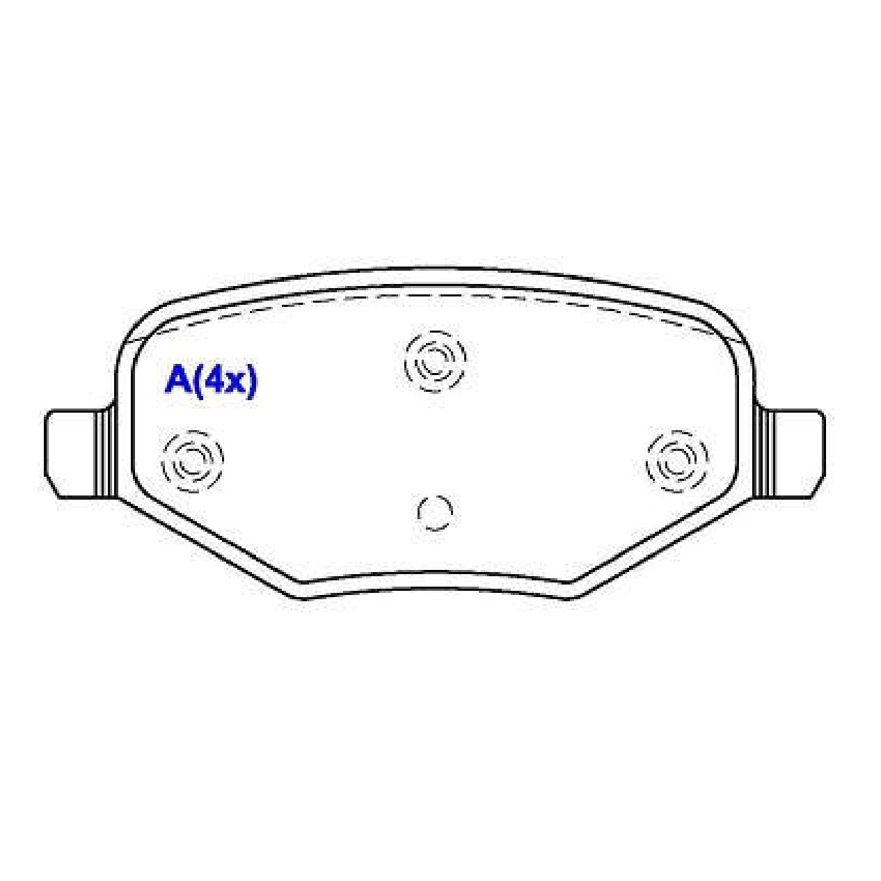 Jogo de Pastilhas de Freio Traseira para Ford Edge - Syl - 3249