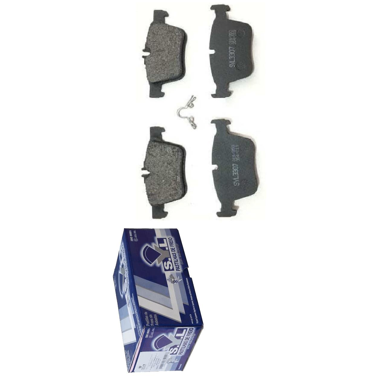 Jogo de Pastilhas de Freio Traseira para Mercedes-Benz C 180 e C 200 - Syl - 3307