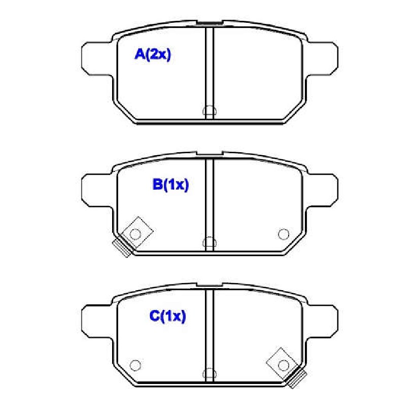 Jogo de Pastilhas de Freio Traseira para Suzuki Swift - Syl - 3370