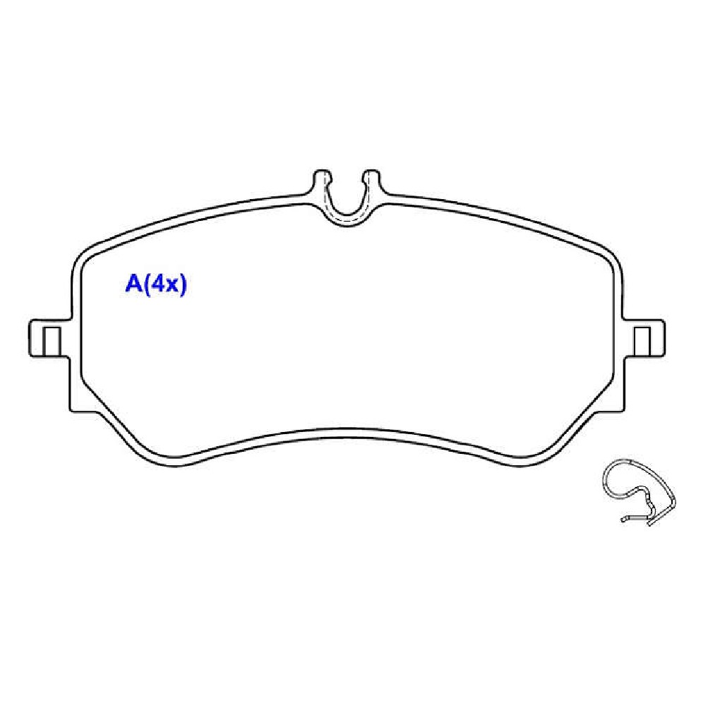 Jogo de Pastilhas de Freio Traseira para Volkswagen Amarok e Delivery Express - Syl - 1424